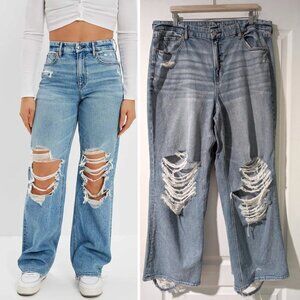 NEW AE | Stretch Curvy Super High-Waisted Baggy Straight Jean (20-Reg)
